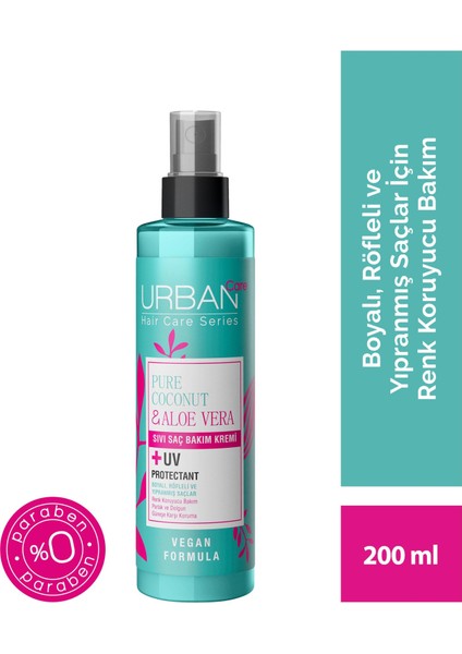 Urban Care Pure Coconut&aloe Vera Boyalı Saçlara Özel Renk Koruyucu 2'li Saç Bakım Seti-Vegan