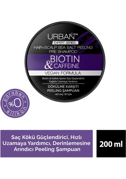 Urban Care Saç Bakım Şampuanı 350 ml +  Peeling Şampuan 200 ml +  Tonik 200 ml + Saç ve Saç Derisi Kremi 200 ml + Saç ve Saç Derisi Kremi 240 ml    5 ' Li Set