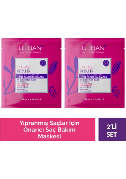 urban care Intense Keratin Pre Hair Mask 2'li Set