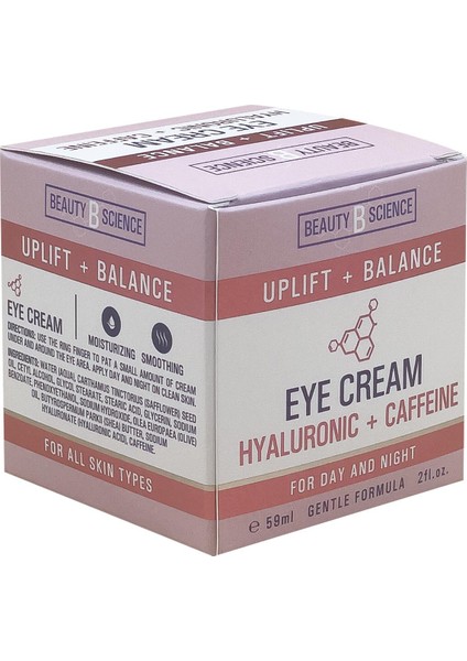 Beauty Science Hyaluronic + Caffeine Göz Kremi 59ML