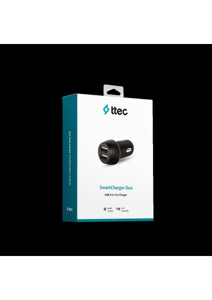 T.tec Şarj Araç 3.1A Çift USB Çift Çıkış Kablosuz 2CKS21