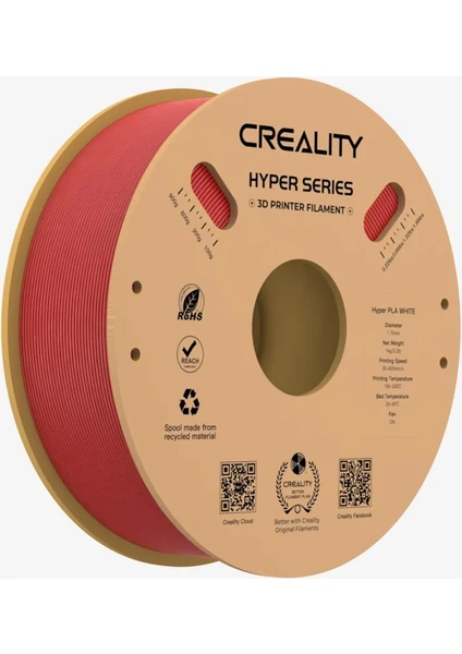 Creality Hyper Pla Filament Kırmızı 1.75MM 1kg Standart