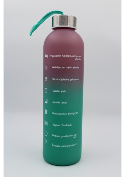 Motivasyon Cam Matara Suluk 750ML 25CM