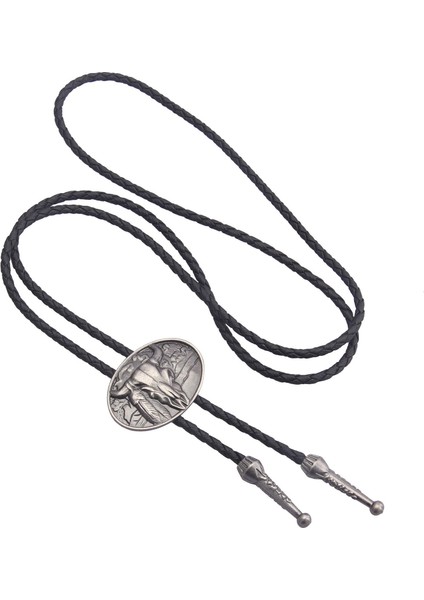 Bolo Tie Oval Kolyeleri Halat Zinciri Kostüm Aksesuarları Parti Argent (Yurt Dışından) modelleri