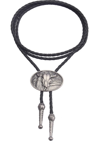 Bolo Tie Oval Kolyeleri Halat Zinciri Kostüm Aksesuarları Parti Argent (Yurt Dışından) fırsatları