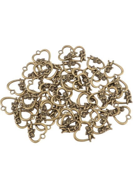 50 Adet Cazibe Kolye Yapmak Vintage Tasarım Aksesuarları Antika Bronz Bulma (Yurt Dışından)