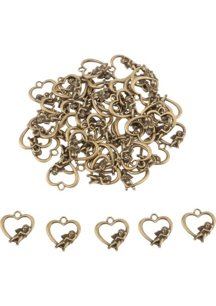 50 Adet Cazibe Kolye Yapmak Vintage Tasarım Aksesuarları Antika Bronz Bulma (Yurt Dışından) fiyatları