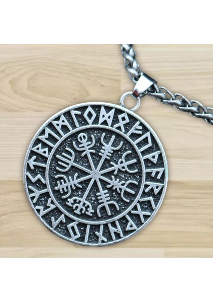 Çelik Iskandinav Kolye Erkekler Metal Zinciri (Yurt Dışından)