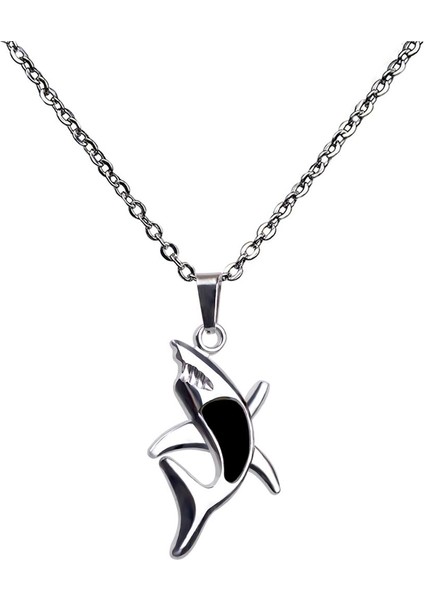 Ruh Hali Köpekbalığı Kolye Moda Takı Unisex (Yurt Dışından)