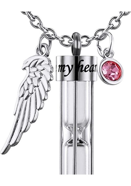 Kum Saati Kremasyon Urn Kolye Melek Kanat (Yurt Dışından) fiyatları