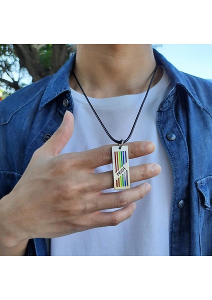 Unisex Eşitlik Biseksüel Zinciri Çokşağı Kolye (Yurt Dışından) modelleri