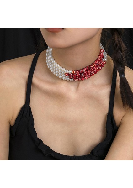 Gotik Tarzı Kolye Parti Cadılar Bayramı Stili Için Ayarlanabilir Zarif Moda B (Yurt Dışından)