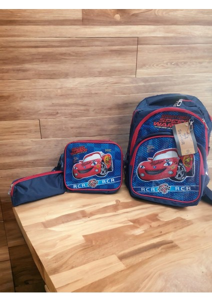Çanta Kaliteli Erkek Çocuk 3 Lü Ilkokul Çanta Set