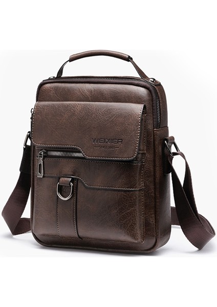 Weıxıer 8642 Men Business Crossbody Bag (Dark Brown) (Yurt Dışından) modelleri
