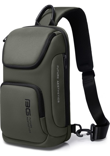 Bange Erkekler Iş Işık Performansı Crossbody Çanta (Yeşil) (Yurt Dışından)