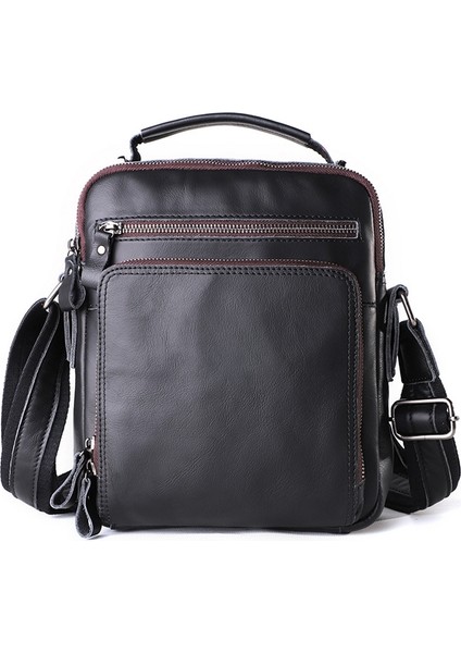 Büyük Kapasiti Messenger Çanta (Napa Texture Black) (Yurt Dışından)
