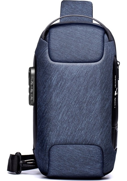 Weixier 9529 Erkekler Hırsızlığı Bir Omuz Çantası (Blue) (Yurt Dışından)