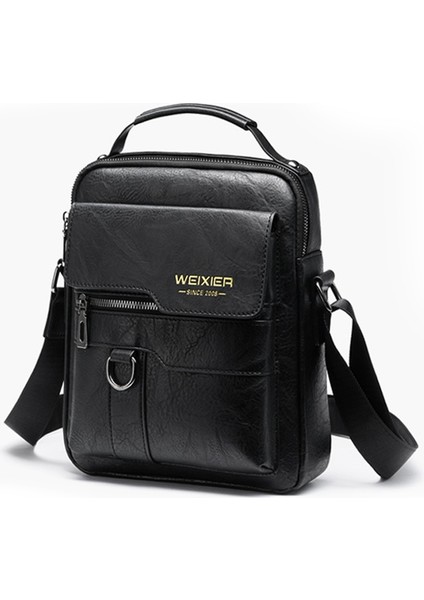 Weıxıer 8642 Men Business Crossbody Bag (Black) (Yurt Dışından) modelleri