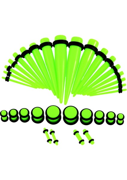 36 Adet Uni Akrilik Kulak Genişletme Kulak Genişletici Seti (Green) (Yurt Dışından) fiyatları