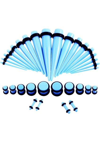 36 Adet Uni Akrilik Kulak Genişletme Kulak Genişletici Seti (Baby Blue) (Yurt Dışından) fiyatları