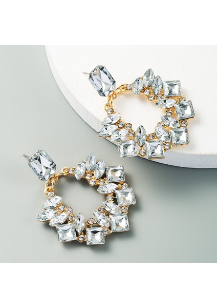 2 Pairs Abartılı Geometrik Küper (White) (Yurt Dışından)