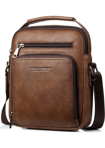 Weixier 18062 Erkekler Iş Haberci Çantası (Brown) (Yurt Dışından)