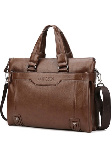 Weixier 15036-4 Erkekler Iş Çanta Evrak Çantası (Brown) (Yurt Dışından)