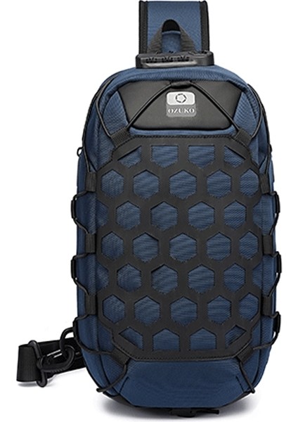 Ozuko 9357 Erkekler Hırsızlık Göğüs Çantası (Navy Blue) (Yurt Dışından)