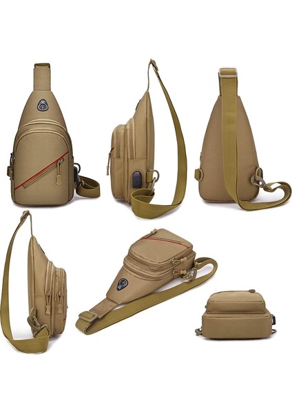 Oxford Bezi Eğlence Tek Omuz Crossbody Çanta (Desert Digital) (Yurt Dışından)