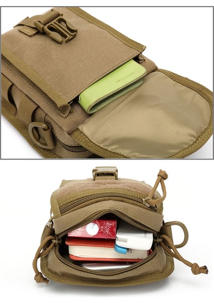 Indepman DL-B020 Omuz Çantası (Khaki) (Yurt Dışından)