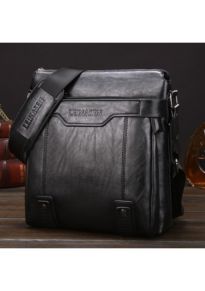 Weıxıer 15036 Men Business Messenger Bag (Black) (Yurt Dışından)