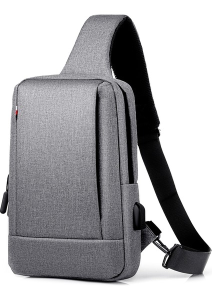 Oumantu 903 Oxford Bez Göğüs Çantası (Light Grey) (Yurt Dışından)