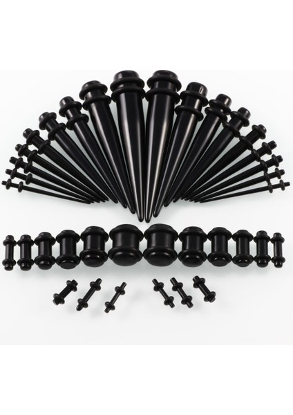36 Adet Uni Akrilik Kulak Genişletme Kulak Genişletici Seti (Black) (Yurt Dışından) fiyatları