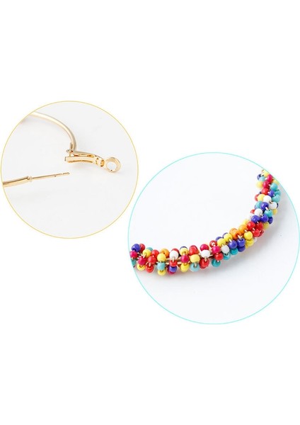 Vintage Boncuk Boho Küpe Bildirimi Takı (White) (Yurt Dışından) fiyatları