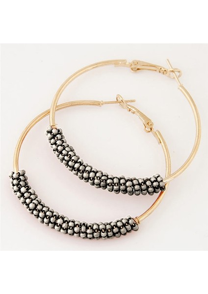 Vintage Boncuk Boho Küpe Bildirimi Takı (Silver) (Yurt Dışından) fırsatları