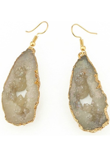 3 Pairs Chic Stone Hollow Reçine Küpe Büyük Bırak Küpe (Yurt Dışından) fırsatları