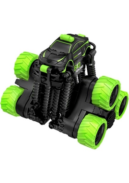Remote Control Off-Road Tumbling Stunt Car (Black Green) (Yurt Dışından)