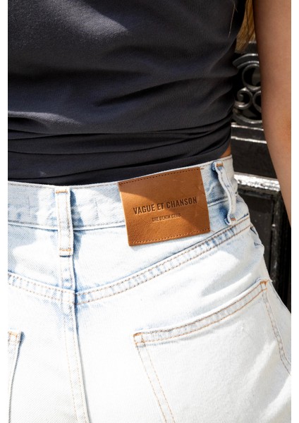 Kadın Çapraz Düğmeli Jeans fiyatları