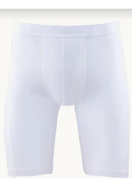 1253 Erkek Elastan Likralı Uzun Boxer Tekli