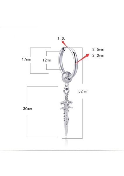 Modern Paslanmaz Çelik Uzun Çapraz Kulak Klips 2pcs Küpe (Yurt Dışından) fiyatları