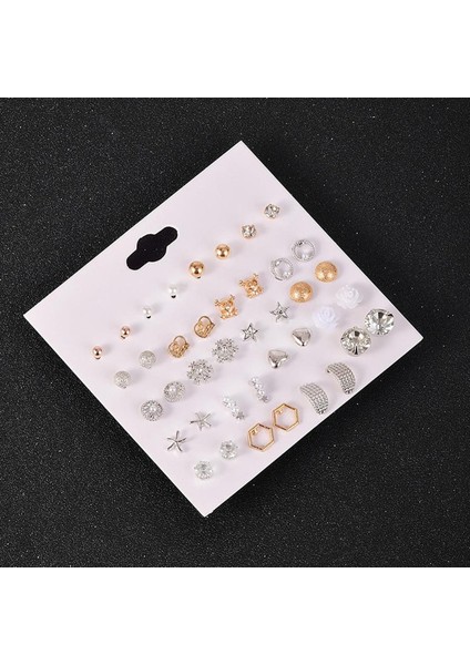 20 Faale/set Kore Çiçek Desen Kullanıcı Kukulları Set Kadın Genç Mücevher Küpe (Yurt Dışından)