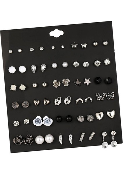 30 Çift Geometri Kadın Kulak Saplama Damlası Sallanan Çiçek Jewelry - 2 Küpe (Yurt Dışından) indirimleri