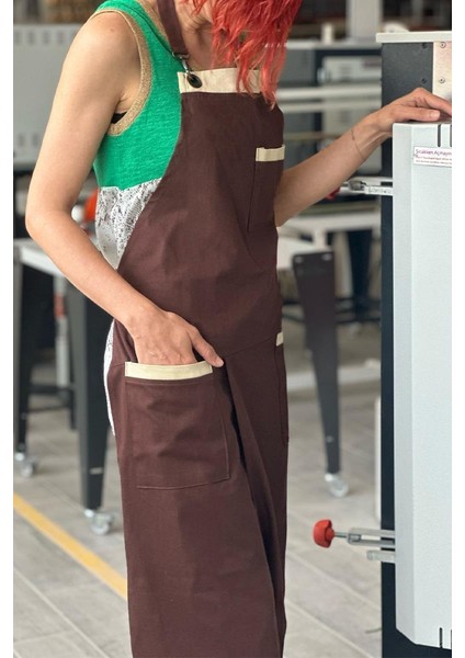 Giyilebilir Atölye Önlüğü - Kahverengi modelleri