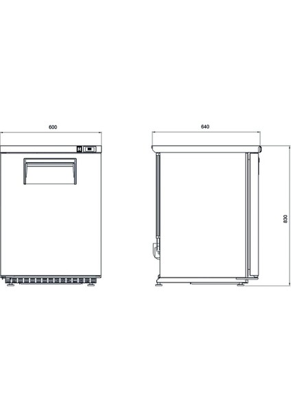 Tezgah Altı Mini Buzdolabı - 1 Kapılı - 140 Litre