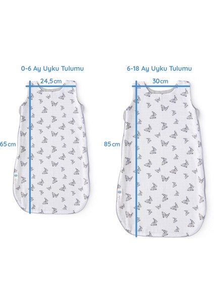 Müslin Bebek Uyku Tulumu 1.85 Tog – Iconique Lapin
