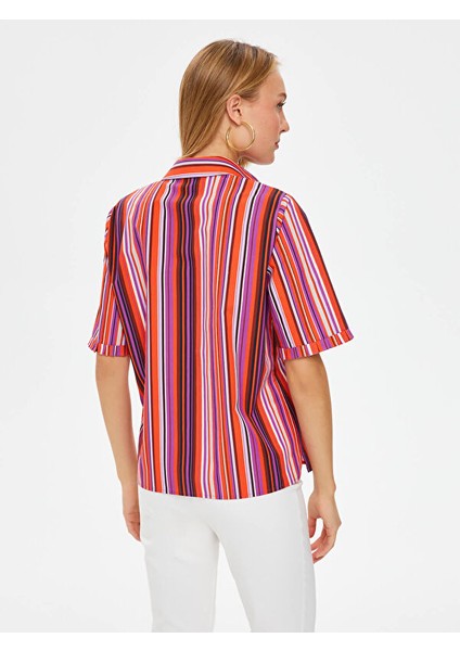 Çizgili Poplin Gömlek 67303 modelleri
