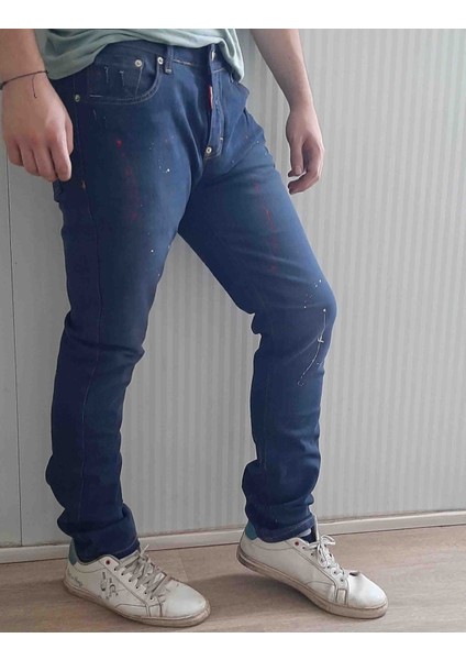 Denim Pamuklu Yırtık Detaylı Normal Bel Fit Cool Jeans Erkek Kot Pantolon fiyatları