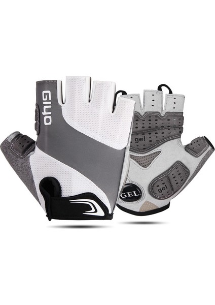 Outdoor Sports Shock-Absorbing Gloves, Size: L (Gri) (Yurt Dışından)