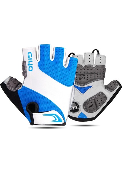Outdoor Sports Shock-Absorbing Gloves, Size: L (Mavi) (Yurt Dışından)