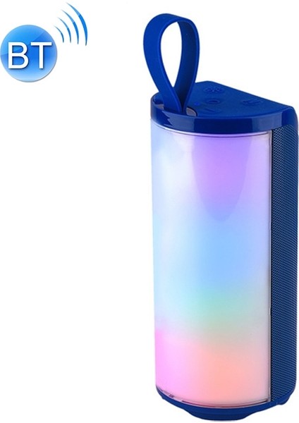LED Taşınabilir Bluetooth Hoparlör Açık Su Geçirmez Subwoofer (Blue) (Yurt Dışından)